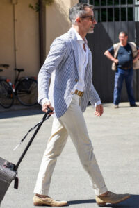 シアサッカージャケットスタイル